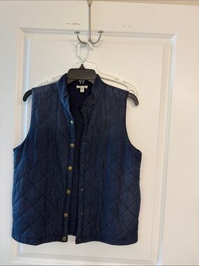 Joie Quilted Navy Blue Women's Vest